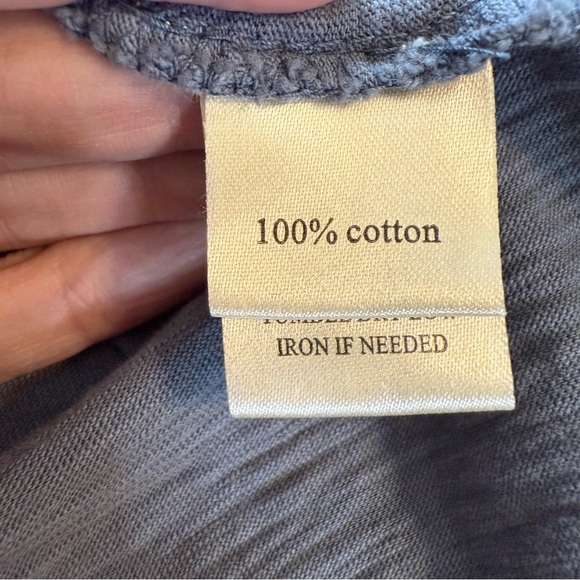 Dylan Brushed Blue Gray Long Sleeve Bow Tie Back Oversized Sweatshirt Size Small - Picture 7 of 9